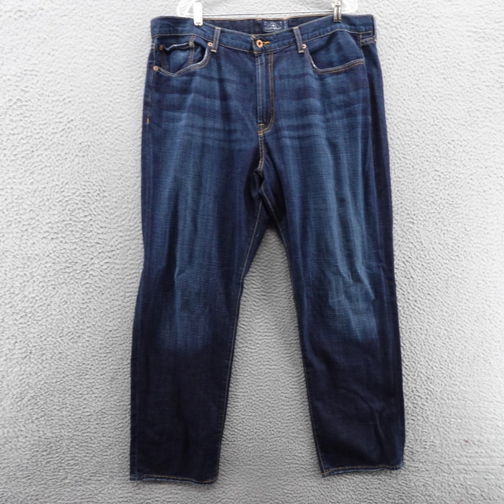 Lucky‎ Brand 481 Relaxed Straight Jeans Mens 38x32 Blue Denim Dark Wash